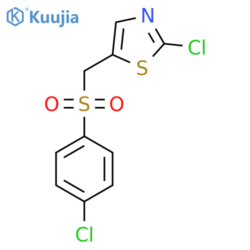 2-Chloro-5-([(4-chlorophenyl)sulfonyl]-methyl)-1,3-thiazole structure