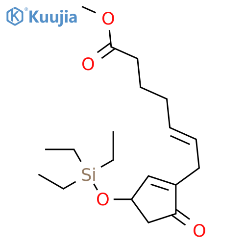 (R,Z)-Methyl 7-(5-oxo-3-((triethylsilyl)-oxy)cyclopent-1-en-1-yl)hept-5-enoate structure