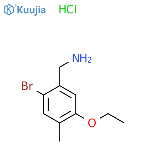 2-Bromo-5-ethoxy-4-methylbenzylamine hydrochloride structure