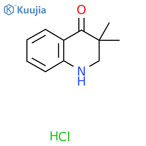 3,3-Dimethyl-2,3-dihydro-1H-quinolin-4-one hydrochloride structure