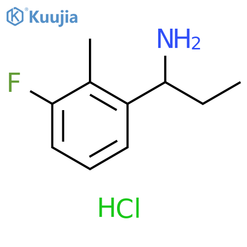 1-(3-Fluoro-2-methylphenyl)-propylamine hydrochloride structure