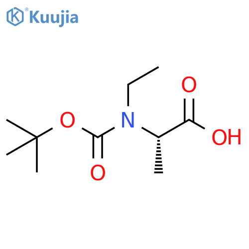 2-{(tert-butoxy)carbonyl(ethyl)amino}propanoic Acid structure