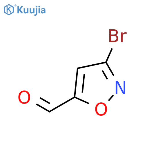 3-Bromo-5-isoxazolecarboxaldehyde structure