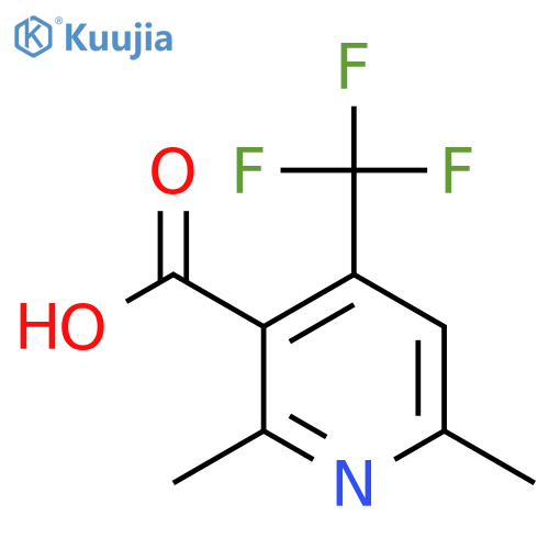 2,6-dimethyl-4-(trifluoromethyl)nicotinic acid structure