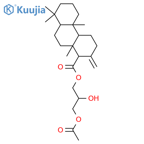 13(16)-Isocopalen-15-oic acid; (ent-14αH)-form, 3-Acetoxy-2-hydroxypropyl ester structure