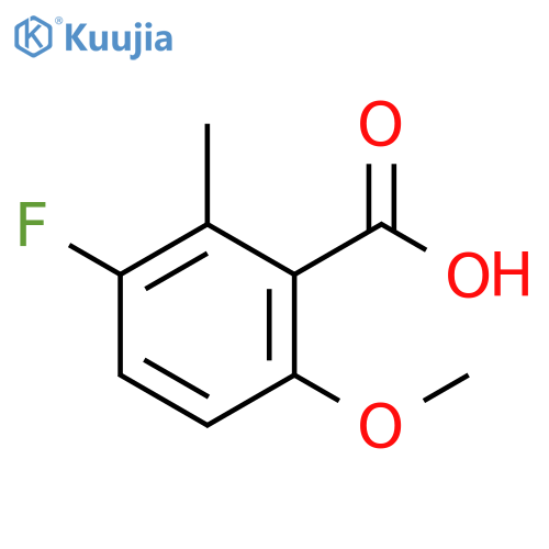 3-fluoro-6-methoxy-2-methylbenzoic acid structure