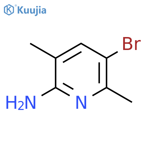 5-Bromo-3,6-dimethylpyridin-2-amine structure