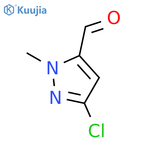 3-chloro-1-methyl-1H-pyrazole-5-carbaldehyde structure