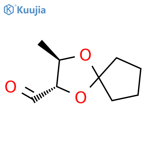 1,4-Dioxaspiro[4.4]nonane-2-carboxaldehyde,3-methyl-, (2S,3R)- structure