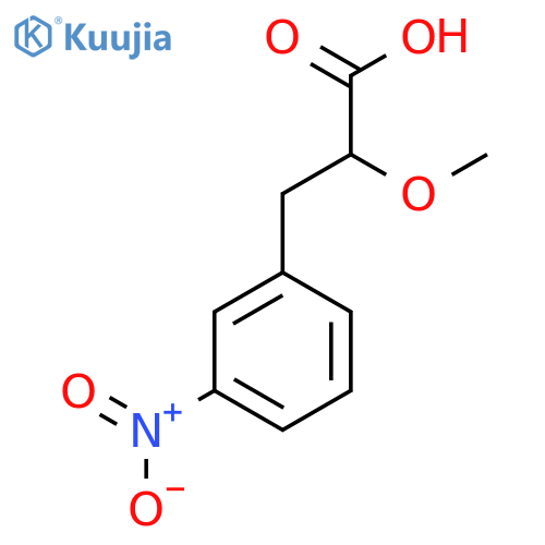 2-methoxy-3-(3-nitrophenyl)propanoic acid structure