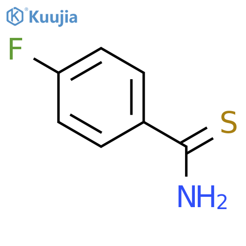 4-fluorobenzene-1-carbothioamide structure