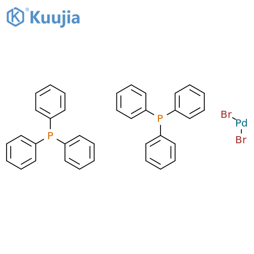 trans-dibromobis(triphenylphosphine)-palladium(ii structure