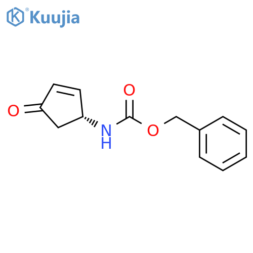 benzyl N-[(1R)-4-oxocyclopent-2-en-1-yl]carbamate structure