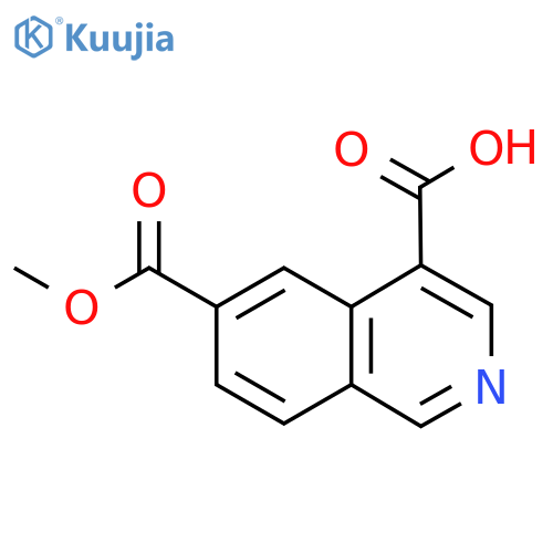 6-(methoxycarbonyl)isoquinoline-4-carboxylic acid structure