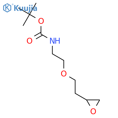 tert-butyl N-{2-2-(oxiran-2-yl)ethoxyethyl}carbamate structure