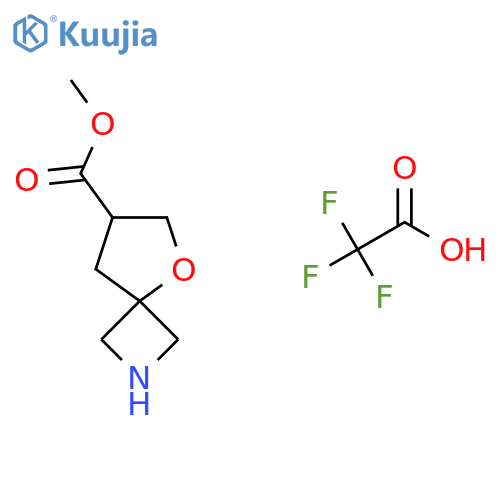 methyl 5-oxa-2-azaspiro3.4octane-7-carboxylate, trifluoroacetic acid structure