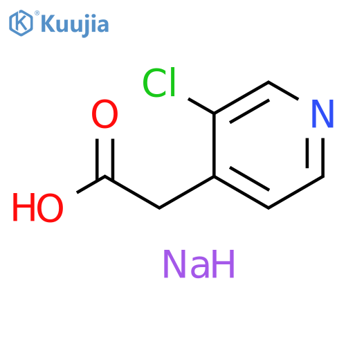 sodium 2-(3-chloropyridin-4-yl)acetate structure