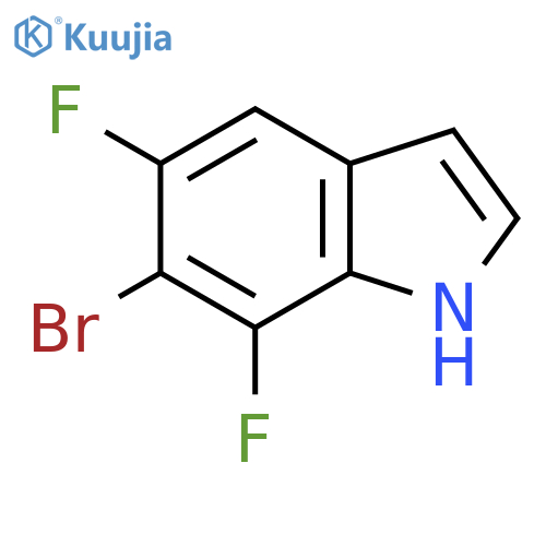6-bromo-5,7-difluoro-1H-indole structure