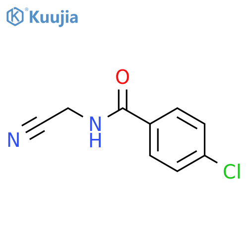 4-chloro-N-(cyanomethyl)benzamide structure