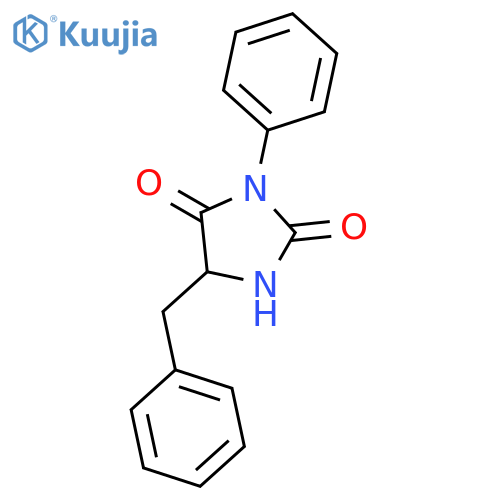 5-benzyl-3-phenylimidazolidine-2,4-dione structure