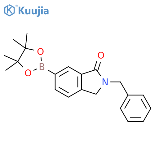 2-Benzyl-6-(4,4,5,5-tetramethyl-1,3,2-dioxaborolan-2-yl)isoindolin-1-one structure