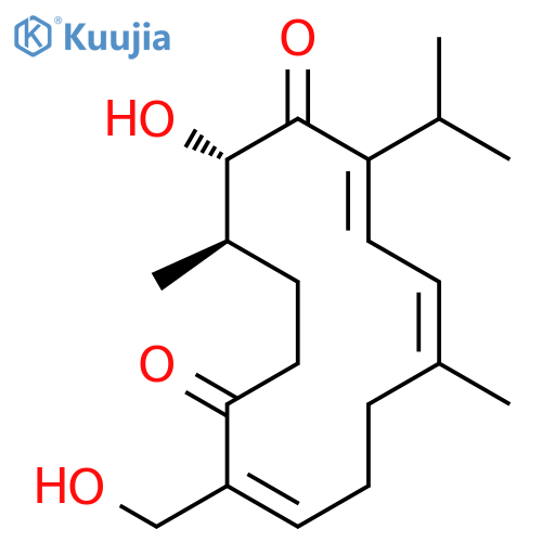 7,9,13-Cyclotetradecatriene-1,6-dione,5-hydroxy-14-(hydroxymethyl)-4,10-dimethyl-7-(1-methylethyl)-,(4R,5S,7E,9Z,13Z)- structure