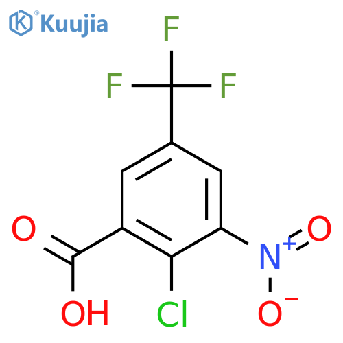 2-Chloro-3-nitro-5-(trifluoromethyl)benzoic Acid structure