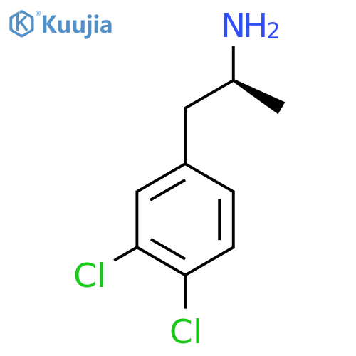 (2S)-1-(3,4-dichlorophenyl)propan-2-amine structure