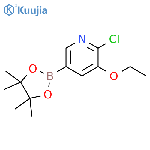 6-Chloro-5-ethoxypyridine-3-boronic acid pinacol ester structure