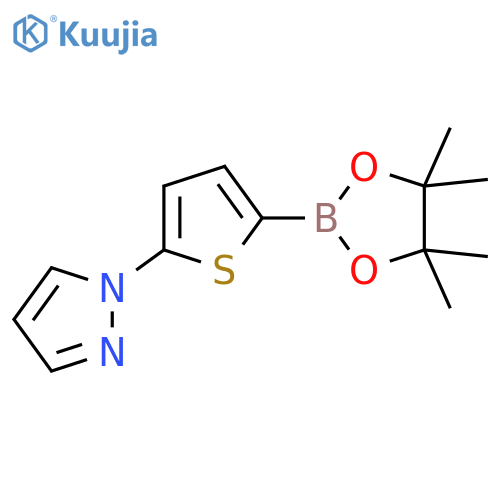 5-(1H-Pyrazol-1-yl)thiophene-2-boronic acid pinacol ester structure