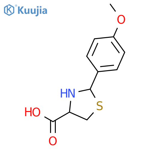 (R)-2-(4-Methoxyphenyl)thiazolidine-4-carboxylic acid structure