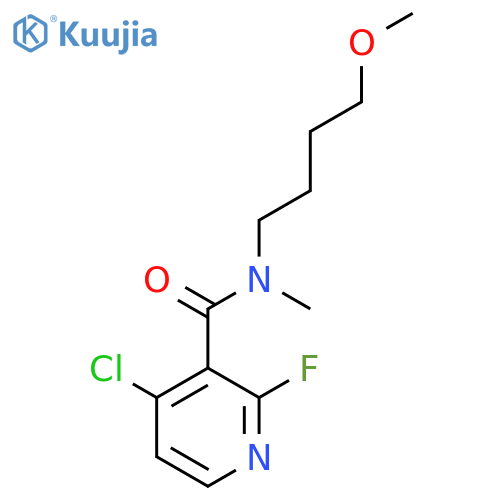 4-Chloro-2-fluoro-N-(4-methoxybutyl)-N-methylpyridine-3-carboxamide structure