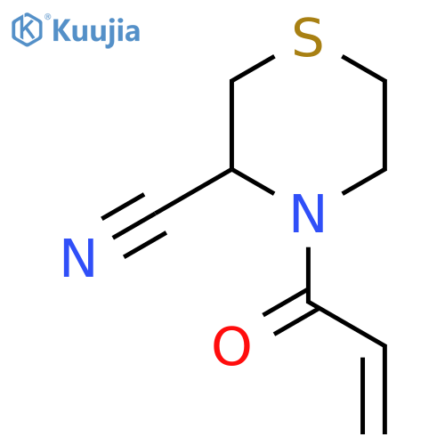 4-Prop-2-enoylthiomorpholine-3-carbonitrile structure