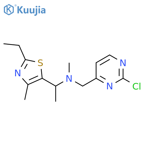 (2-chloropyrimidin-4-yl)methyl1-(2-ethyl-4-methyl-1,3-thiazol-5-yl)ethylmethylamine structure
