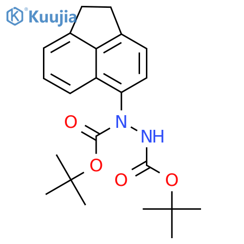 N'-(tert-butoxy)carbonyl-N-(1,2-dihydroacenaphthylen-5-yl)(tert-butoxy)carbohydrazide structure