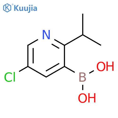5-Chloro-2-(iso-propyl)pyridine-3-boronic acid structure