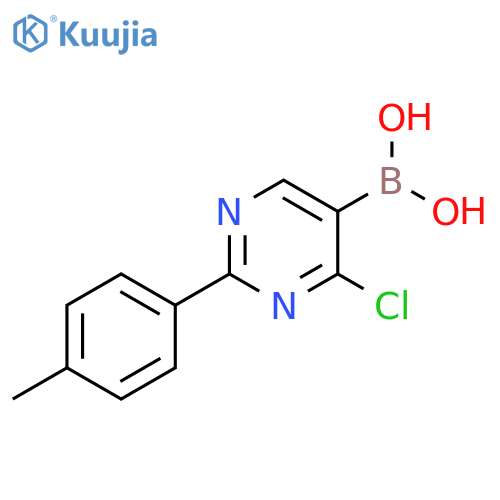 4-Chloro-2-(4-tolyl)pyrimidine-5-boronic acid structure