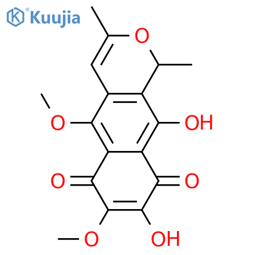 5,7,8,10-Tetrahydroxy-1,3-dimethyl-1H-naphtho[2,3-c]pyran-6,9-dione; (R)-form, 5,7-Di-Me ether structure