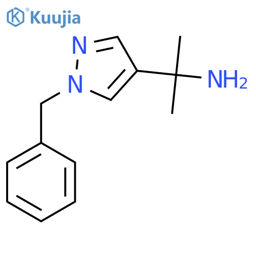 2-(1-benzyl-1H-pyrazol-4-yl)propan-2-amine structure