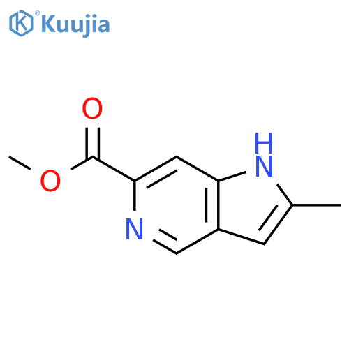 METHYL 2-METHYL-1H-PYRROLO[3,2-C]PYRIDINE-6-CARBOXYLATE structure