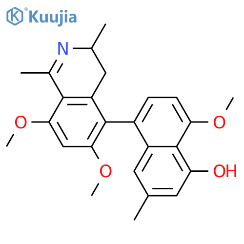 Korupensamine A; 1,2-Didehydro, 4'-O-de-Me, 5',6,8-tri-Me ether structure