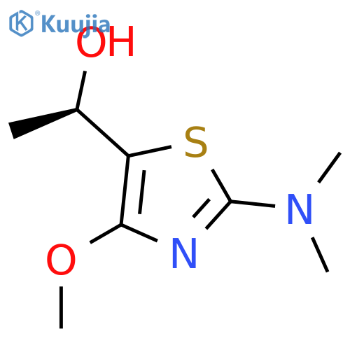 (1R)-1-2-(dimethylamino)-4-methoxy-1,3-thiazol-5-ylethan-1-ol structure
