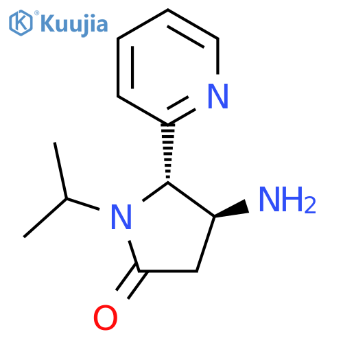 4-Amino-1-(propan-2-yl)-5-(pyridin-2-yl)pyrrolidin-2-one structure