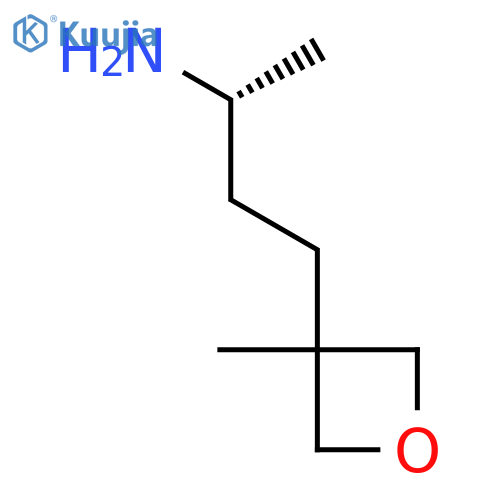 (2R)-4-(3-methyloxetan-3-yl)butan-2-amine structure