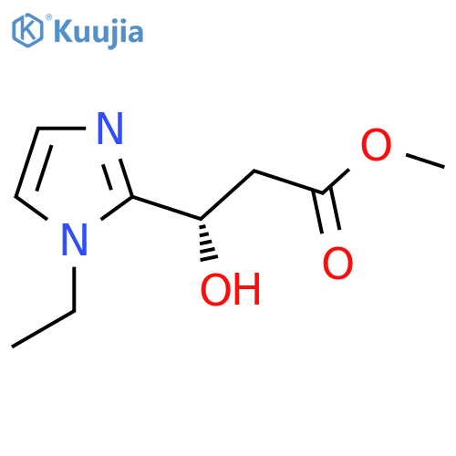 methyl (3S)-3-(1-ethyl-1H-imidazol-2-yl)-3-hydroxypropanoate structure