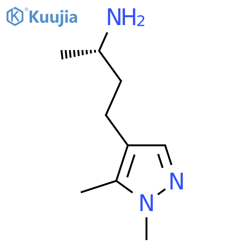 (2S)-4-(1,5-dimethyl-1H-pyrazol-4-yl)butan-2-amine structure