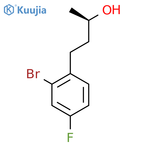 (2R)-4-(2-bromo-4-fluorophenyl)butan-2-ol structure