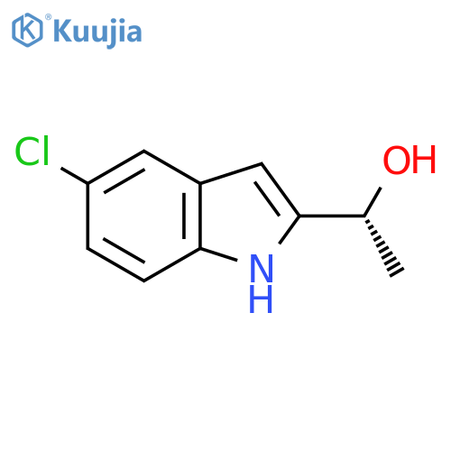 (1R)-1-(5-chloro-1H-indol-2-yl)ethan-1-ol structure