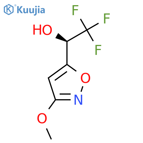 (1R)-2,2,2-trifluoro-1-(3-methoxy-1,2-oxazol-5-yl)ethan-1-ol structure