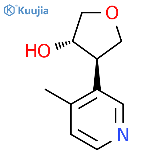 rac-(3R,4S)-4-(4-methylpyridin-3-yl)oxolan-3-ol structure